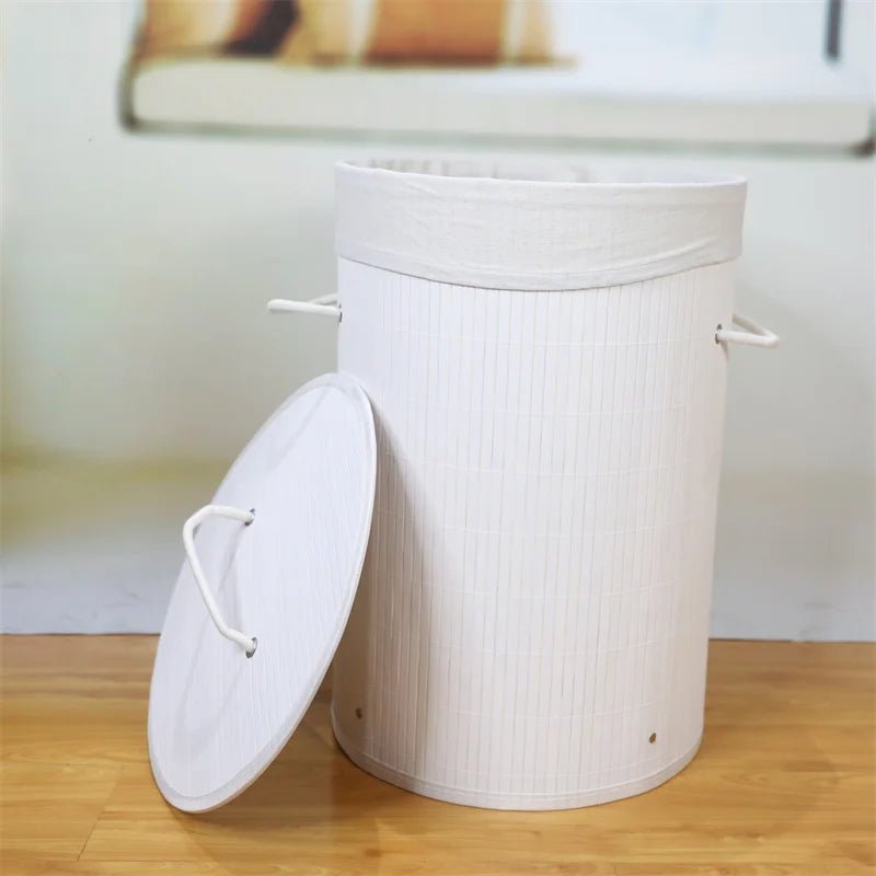 Panier de Rangement - BambooLaundryBasket™ - Blanc - Rangementunique