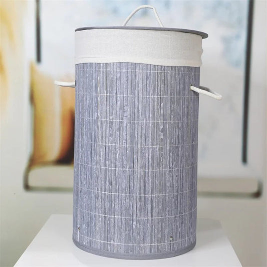 Panier de Rangement - BambooLaundryBasket™ - Gris Clair - Rangementunique