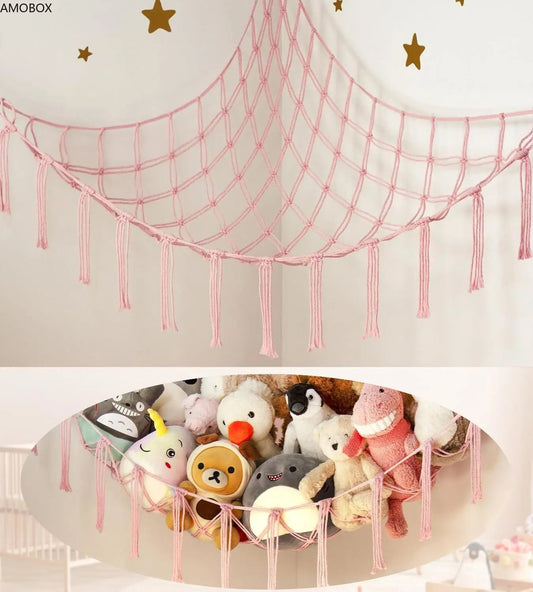 Rangement de Peluche - StorageHammock™ - Rose - Rangementunique